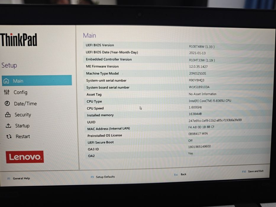 Lenovo ThinkPad L390