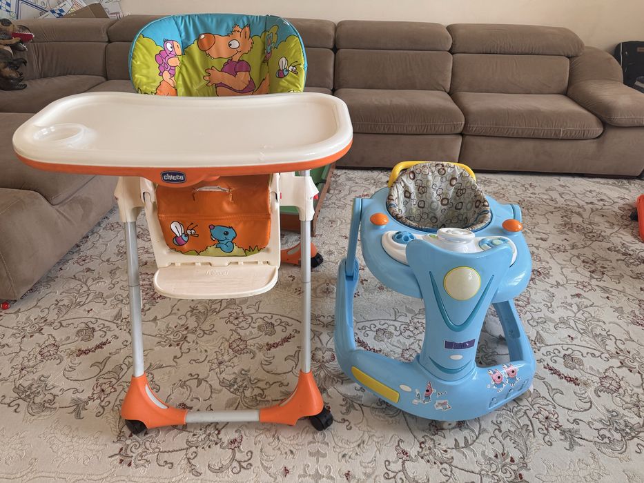 Стул для кормления и ходунок