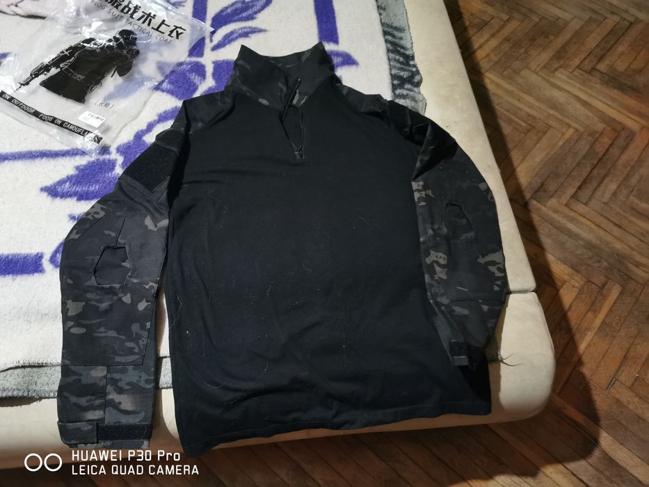 Тактически екип  Л чисто нов черен камуфлаж