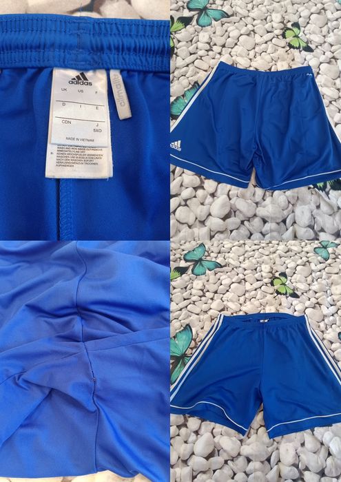 Pantaloni Scurți Adidas Albastri, Mărimea L, Stare Acceptabilă