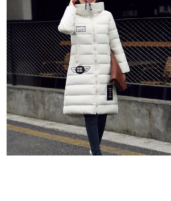 дамско много красиво дълго манто в бяло за зимата ххл - 180 лв.