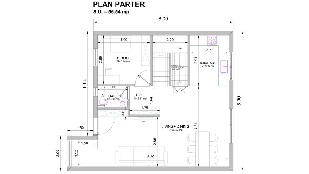 Casa  140 m Giarmata mare la asfalt