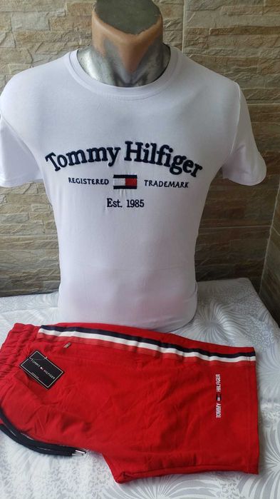Tricou Guess si Tommy Hilfiger Alb