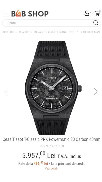 Tissot PRX Carbon