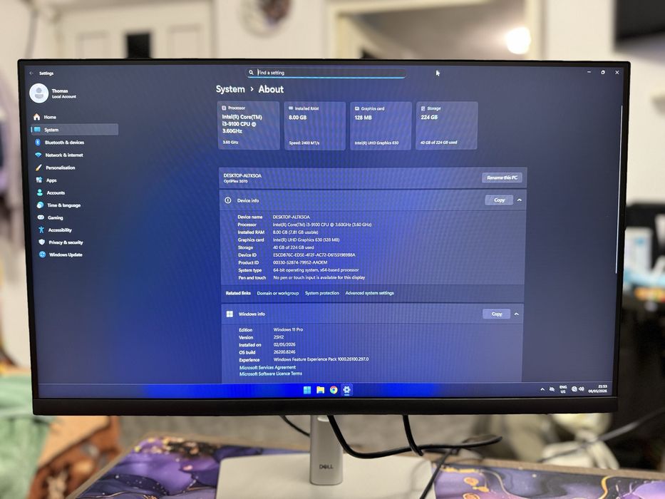 Sistem Office complet – Dell + accesorii incluse | Gata de utilizare
