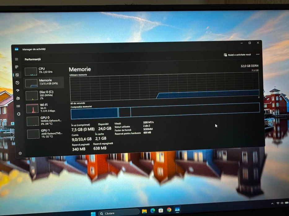 Laptop Gaming ASUS ROG Strix G17 G713QE cu AMD Ryzen7 5800H, 17.3", Full HD, 144Hz, 32GB, 512GB SSD, NVIDIA  RTX 3050 Ti 4GB