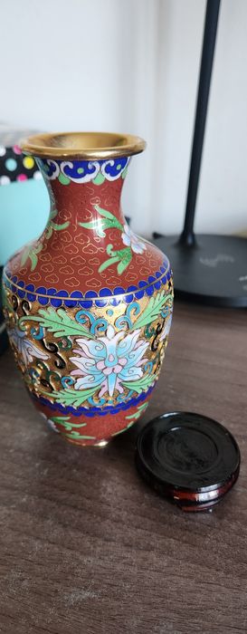 Veche vază cloisonné 16 cm