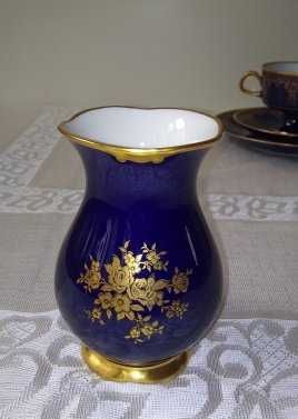 Вазочка немецкий фарфор кобальт  раритет