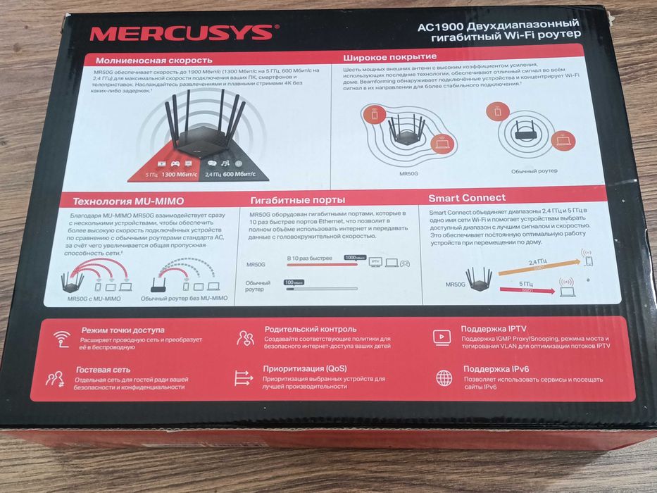 Mercusys MR50G AC1900.