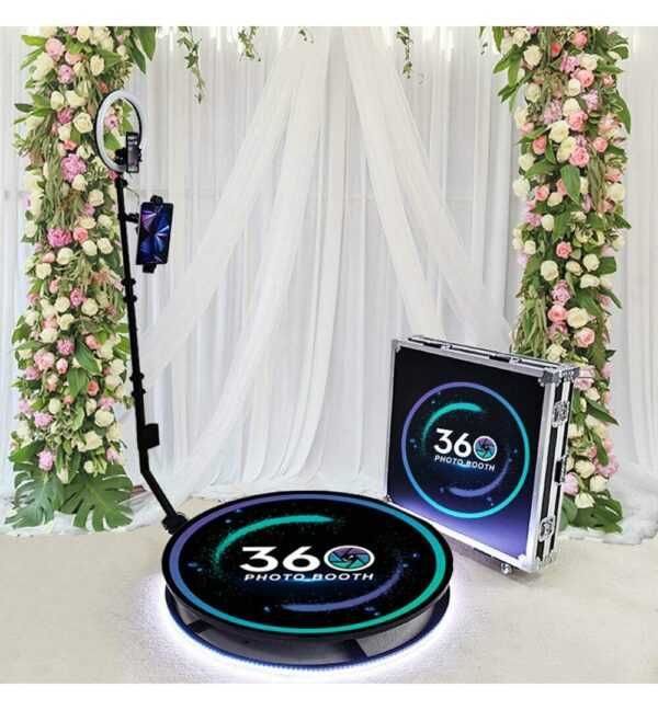 Platformă Selfie 360 Foto Video Booth Brat Rotativ, Noua, Evenimente