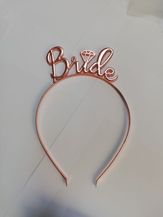 Воал Жартиер Лента Очила Диадема за Моминско Парти Bride to Be