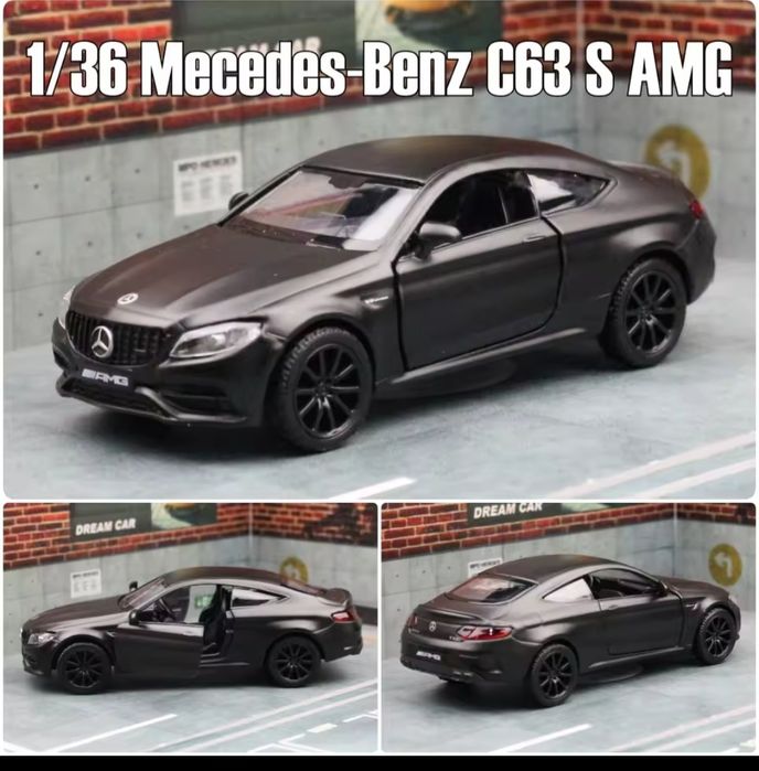 Метални лицензирани модели на BMW M4 CSL и Mercedes C63 AMG