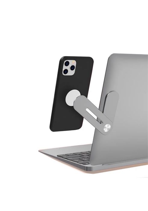 Suport Magnetic cu Adeziv Silver Telefon Auto Navigatie / Laptop