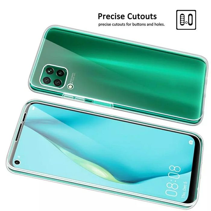 Прозрачен 360° градуса кейс Huawei P40 P30 Pro Lite Y6 Y7 2019 Mate