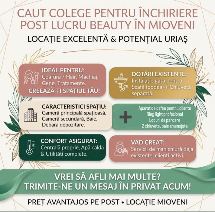 Post in salon de infrumusetare