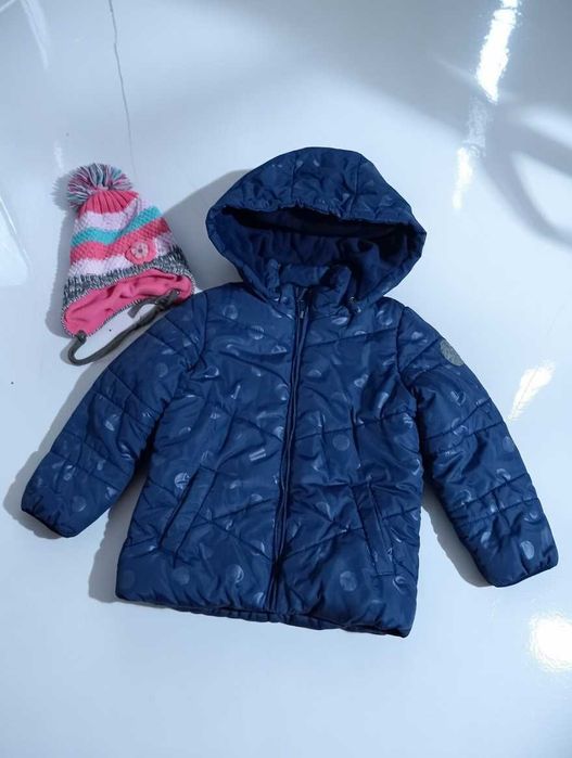 Детско зимно яке за момиченце ESPRIT 4-5г. 110см. + ПОДАРЪК