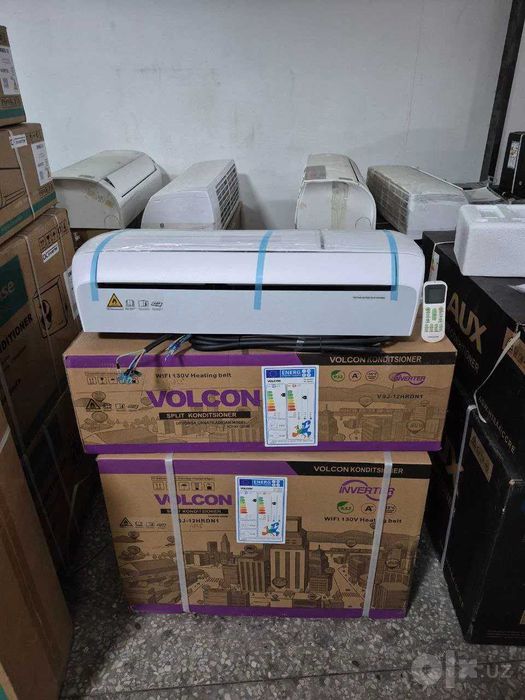 Кондиционер Volcon 12 Inverter есть on/off 24/7 установка доставка