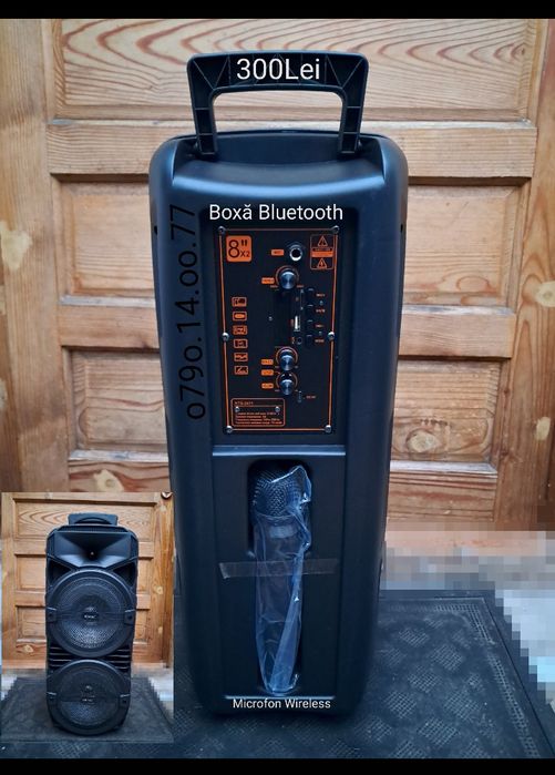 Boxă Portabilă Bluetooth Microfon Wireless