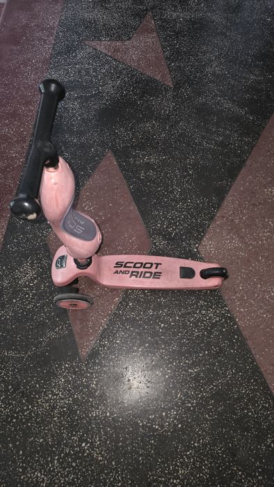Trotinetă Scoot and Ride, 2 in 1, Roz