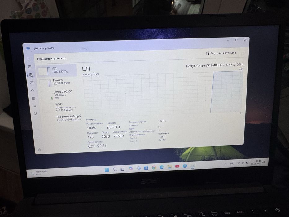 Ноутбук acer aspire 15,6”