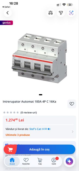Siguranta electrica Abb c100