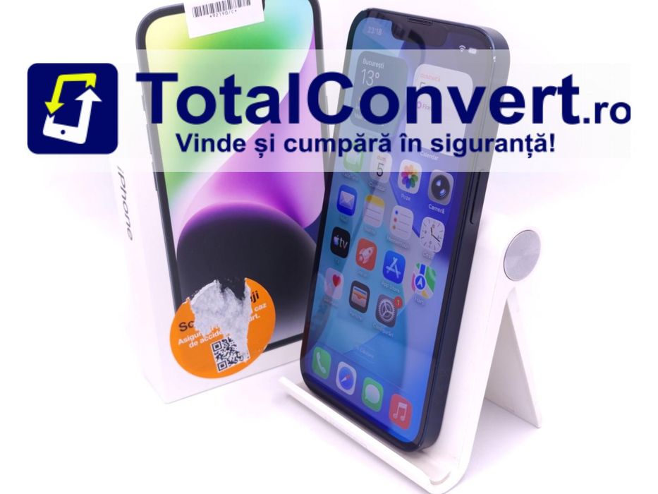 Apple iPhone 14 128GB Black 6GB Single SIM, Garantie 24 luni | #D92190