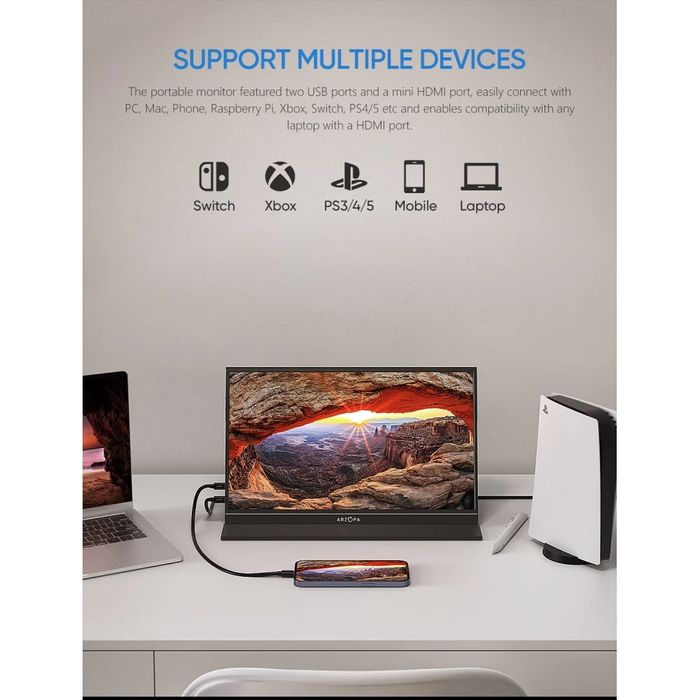 Monitor extern portabil ARZOPA S1