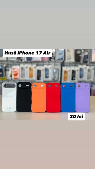 Husă silicon, folie, cablu, încărcător iPhone 17 AIR