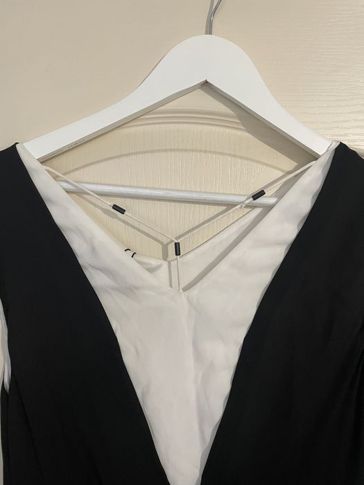 Дамска дълга черно-бяла рокля Vero Moda-L