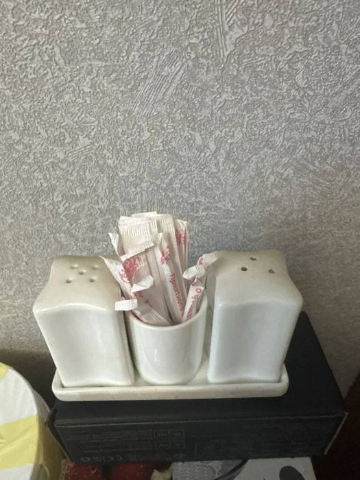 Набор для кафе и дома, соль, перец, зубочистки