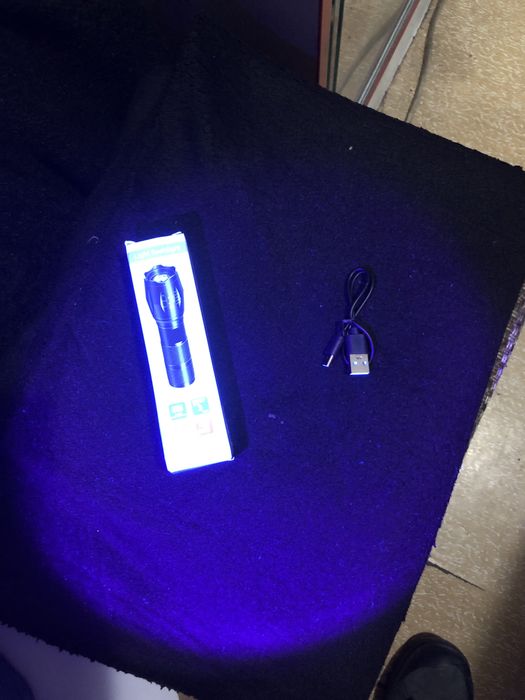 Фонарик ультрафиолетвый  3в1 ультрафиолет