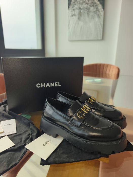Pantofi Chanel 37.5, piele naturala vițel, autentici