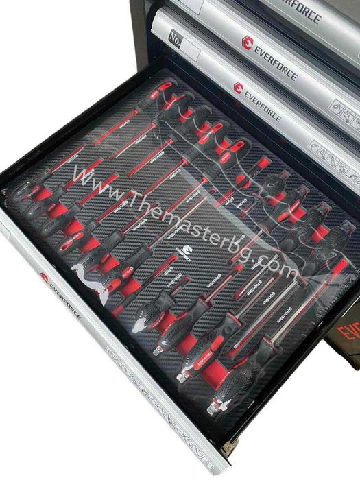 Професионален Шкаф с инструменти EVERFORCE със 7 чекмеджета и отделени