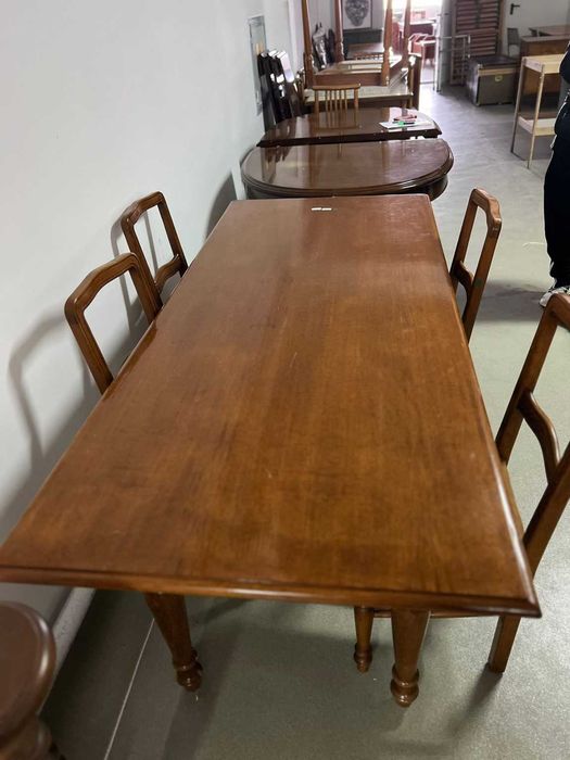 Masă lemn + 4 scaune sh de calitate italiană S 1975