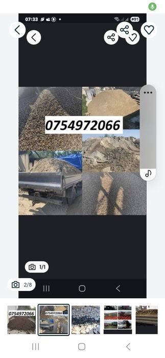 Nisip piatră calcar granit asfalt frezat chisai compost