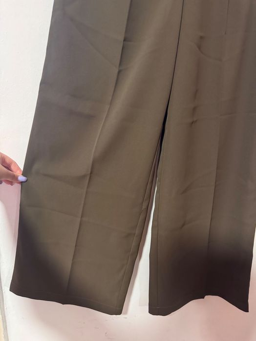 Pantaloni de birou, superbi, eleganți, largi, Petite M, kaki