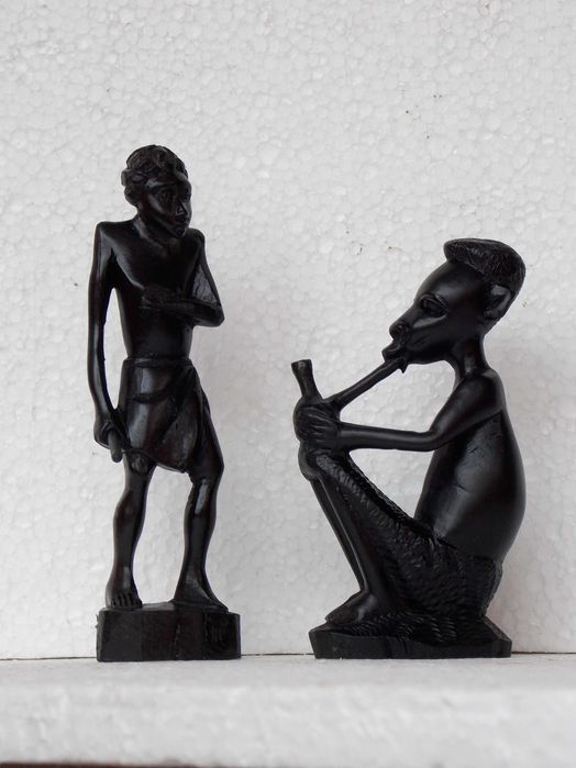 statuete abanos sculptura lemn arta veche figurine antichitati