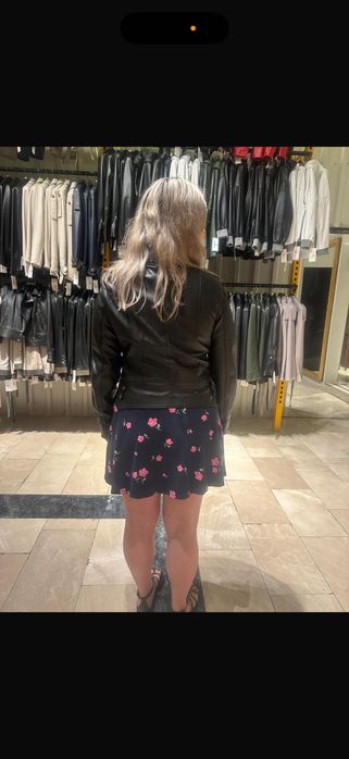 Geaca din piele naturala imitatie Philipp Plein
