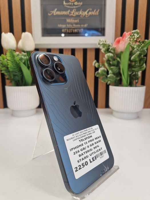 Iphone 15 Pro Max 256GB 90% Baterie spart spate Garantie! #56083