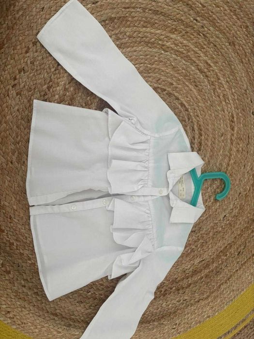 Camasa alba fetita 5 ani Zara