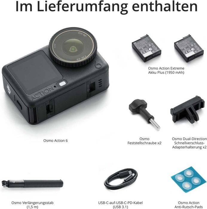 DJI Osmo Action 6 Capture More Combo, 8к