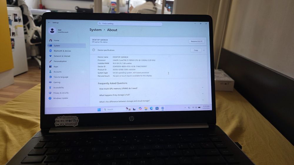 Laptop HP 14s-dq1008nq