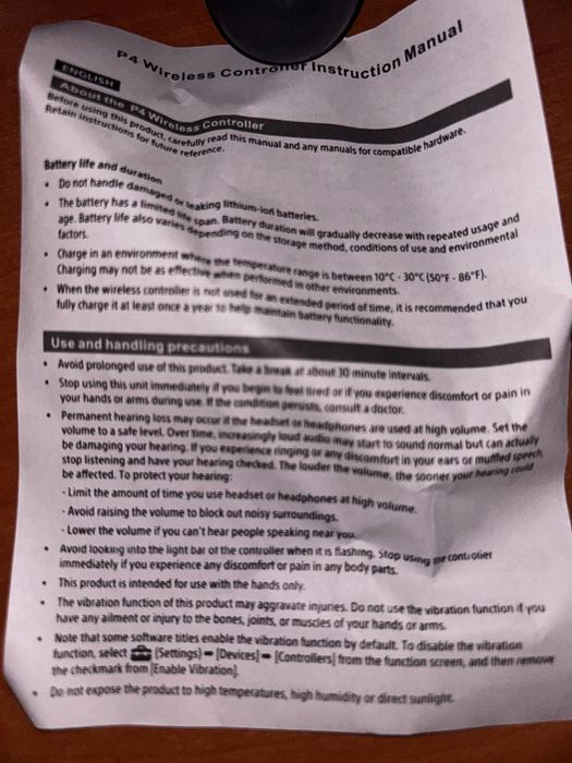 Controler pentru ps 4