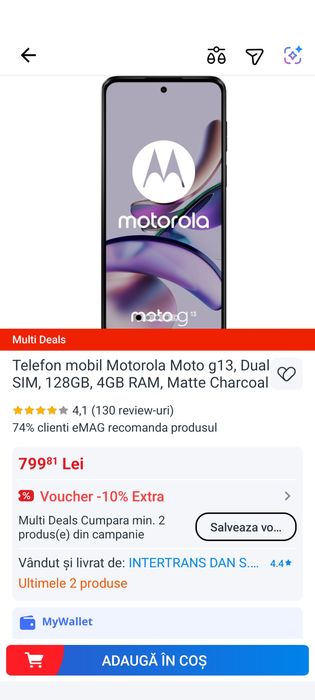 Două telefoane cu ecran spart Samsung A20e și Motorola G13, perfect functionale.