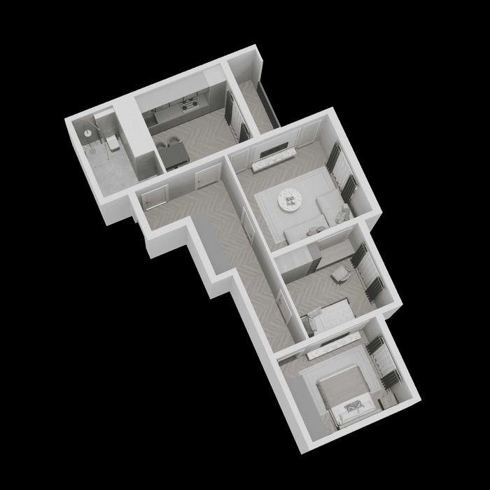 Продается 3х Комнатная Квартира 64,65м2 ЖК TOWER UP