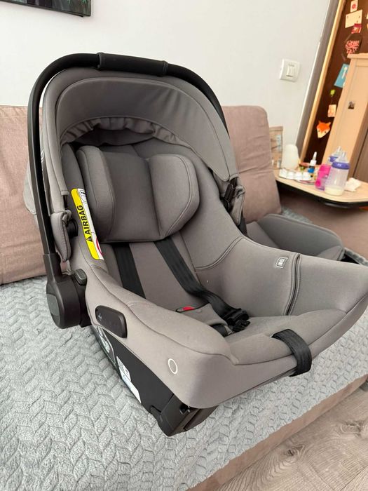Scoica auto isofix integrat Nuna Pipa urbn nou-nascut factura garantie la cutie