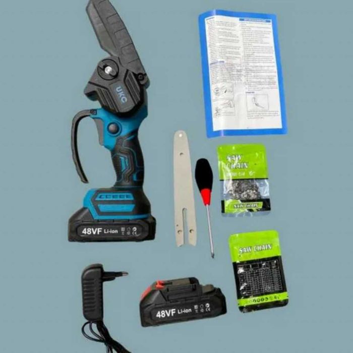 Акумулаторен трион за дърво и клони UKC 48V – 6″