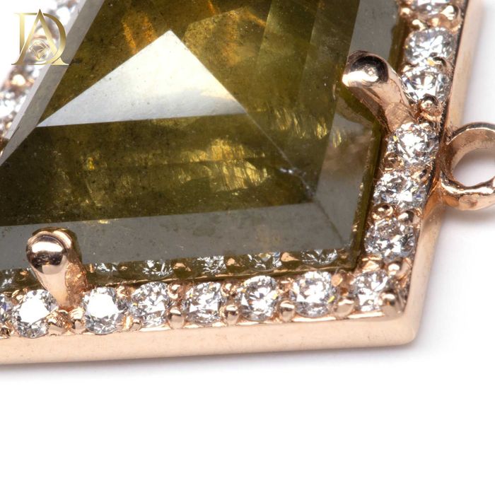 Ново Златно Колие с 3.70кт Естествен Диамант и 0.25кт Естествени Диама