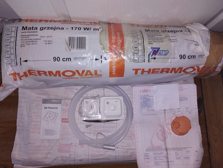 9MP, ÎNCĂLZIRE PARDOSEALĂ termostat,Antialergic
rezistent, antialergic