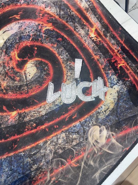 Lanta iced out argint + diamante semipretioase